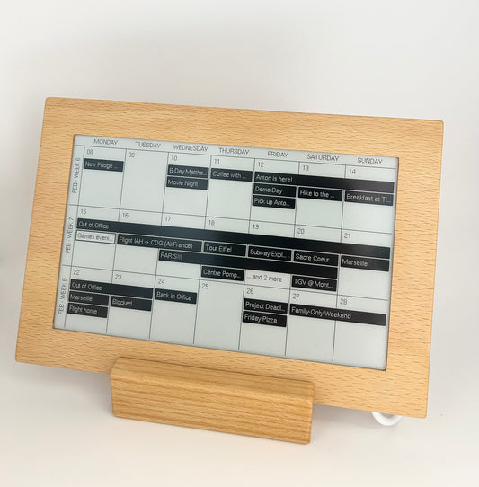 Multi-Week Calendar on the e-paper display